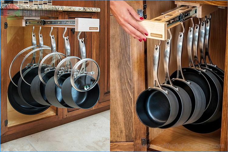 6 mẫu phụ kiện tủ bếp tối ưu không gian bếp
